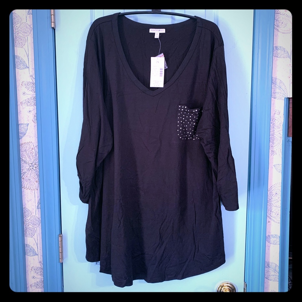 Fashion Bug 3/4 Sleeve Embellished Tee 235